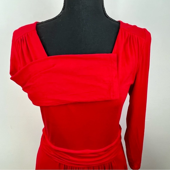 Boden Juliet Poinsettia Jersey Midi Dress (Size 6 R) - Picture 8 of 13